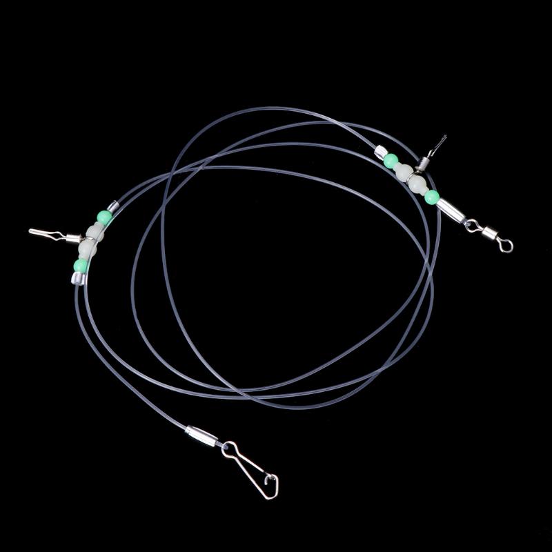 1 Group Fishing Tackle Line Swivels Night Luminous Beads Pins Rolling Connector
