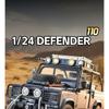 Симуляция 1/24 Defender 110 Внедорожник Сплав Модель Автомобиля Коллекция Украшение Детская Игрушечная Машина Подарок Инерционный Свет Миниатюра
