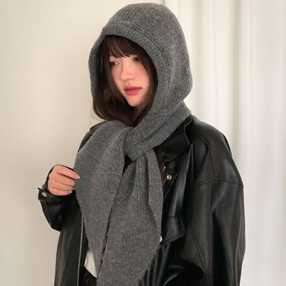 Pullover Hat Balaclava Hat Scarf Cap Knitted Hat Warm Winter Cap Winter/Autumn