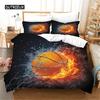 Basketball Duvet Cover Set Hit The Broken Wall Ball Theme Bedding Set for Kids Teens Queen King Size 2/3pcs Soft Quilt Cover