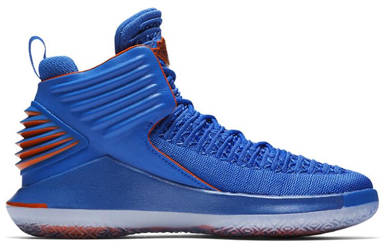 Jordan Детские баскетбольные кроссовки Air Jordan 32 с нескользящей подошвой и амортизацией, высокие, AA1254-400