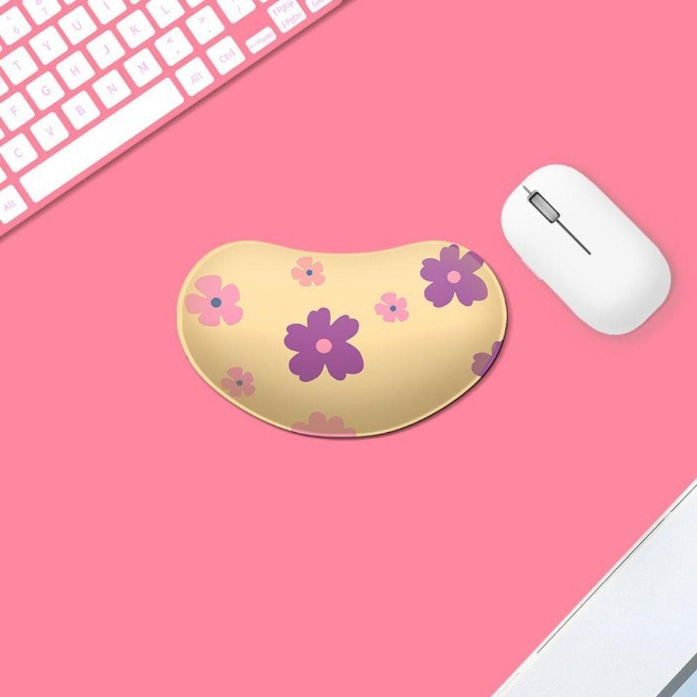 Резиновый коврик для мыши с рисунком из мультфильма, подставка для запястья, противоскользящий, противоскользящий коврик для мыши, подставка для запястья, женский