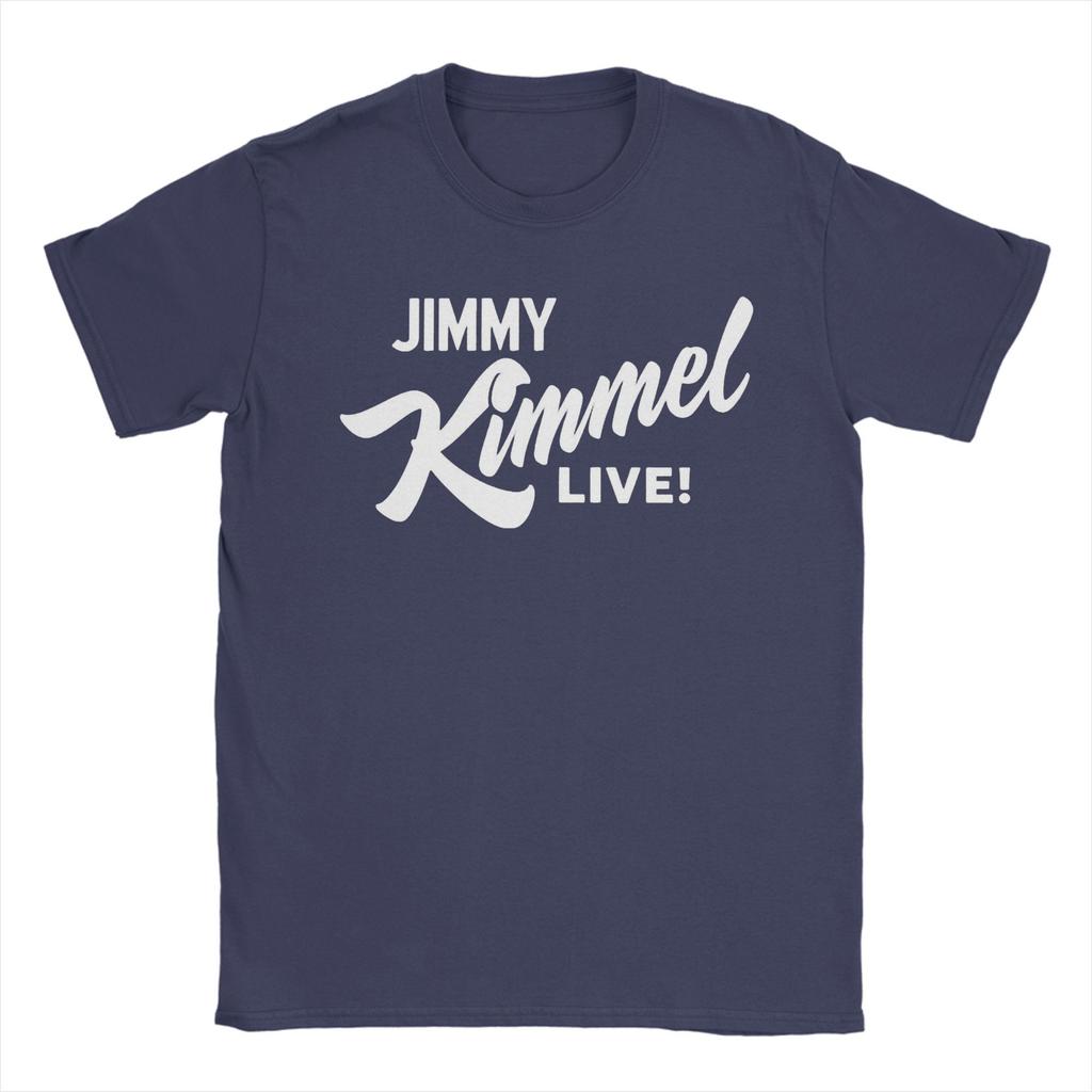 Jimmy Kimmel Live Men's T Shirt Funny Tees Short Sleeve Round Neck T-Shirt Pure Cotton Gift Tops