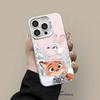 Чехол для iPhone 17 Pro Max Серебристый - Зверополис - Джуди и Ник Мультяшная Защитная Крышка 16/15