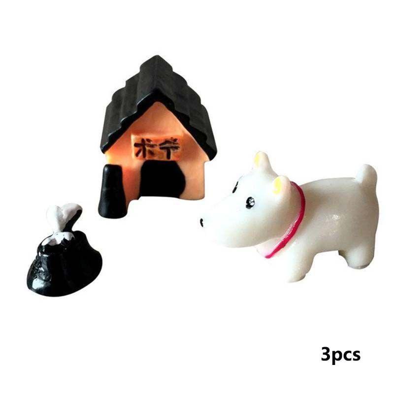 Whimsical Cow Pig Dog Resin Miniatures For Magical Garden And Terrarium Designs
