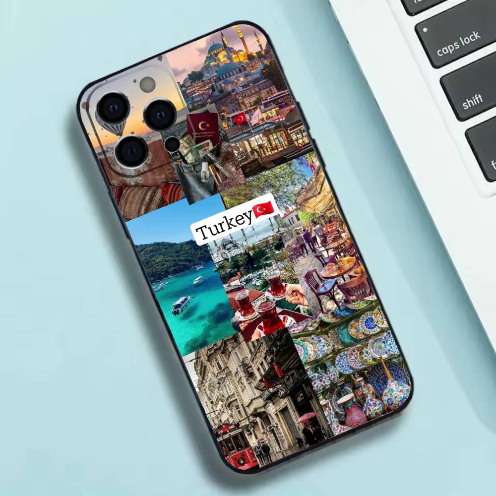S-SceneryS Стамбул Турция Чехол для телефона Силиконовый Мягкий Для IPhone 17 16 15 14 13 12 11 X XR Plus Pro Max Plus