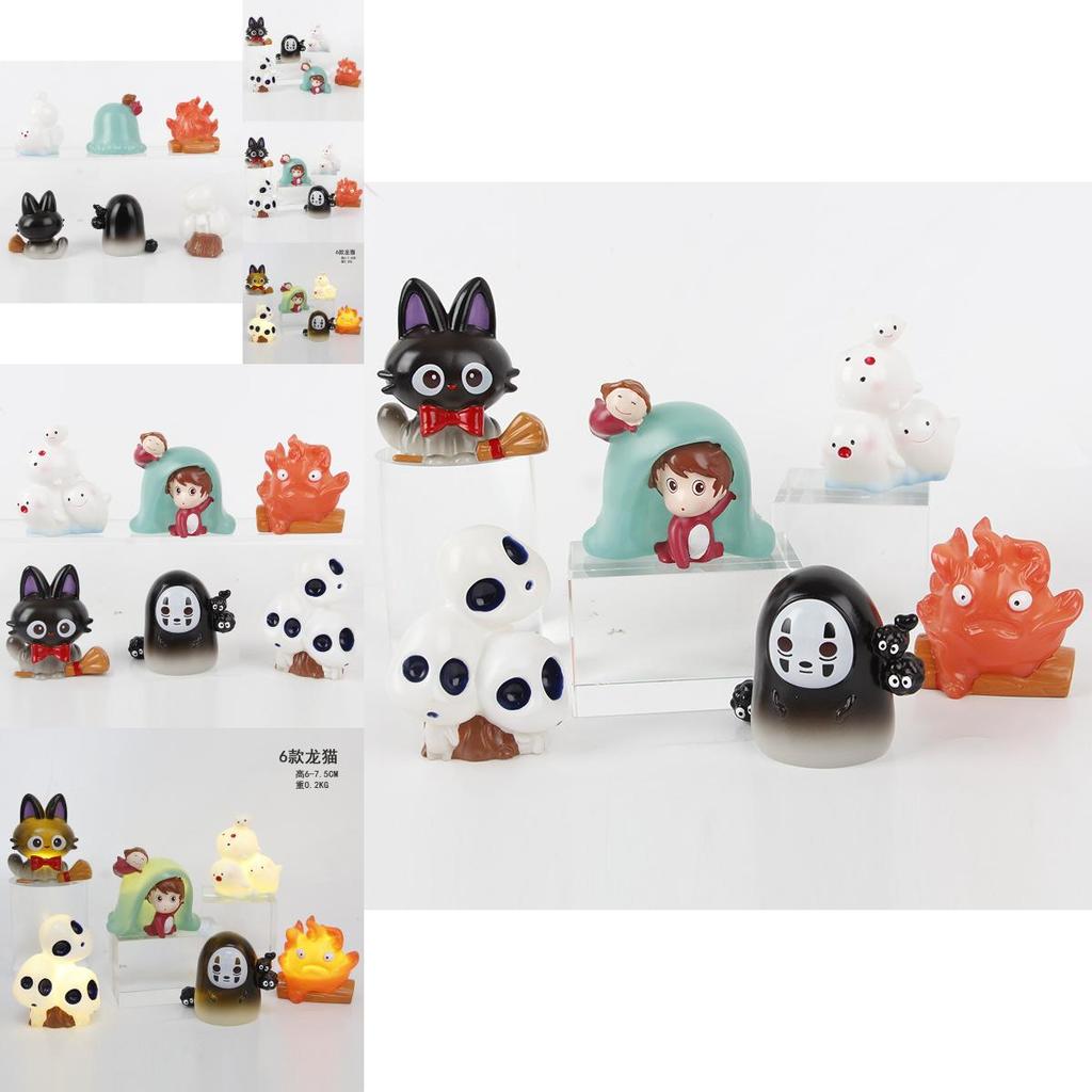 Коллекционные модели игрушек Studio Ghibli высокого качества с такими персонажами, как Поньо и Безликий.