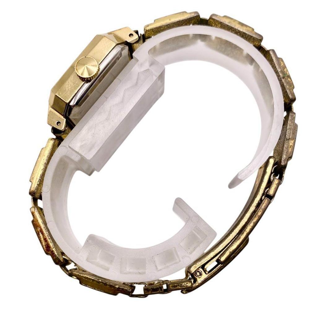 [USED] SEIKO Hand-Wound Gold Square Women's Watch 1222