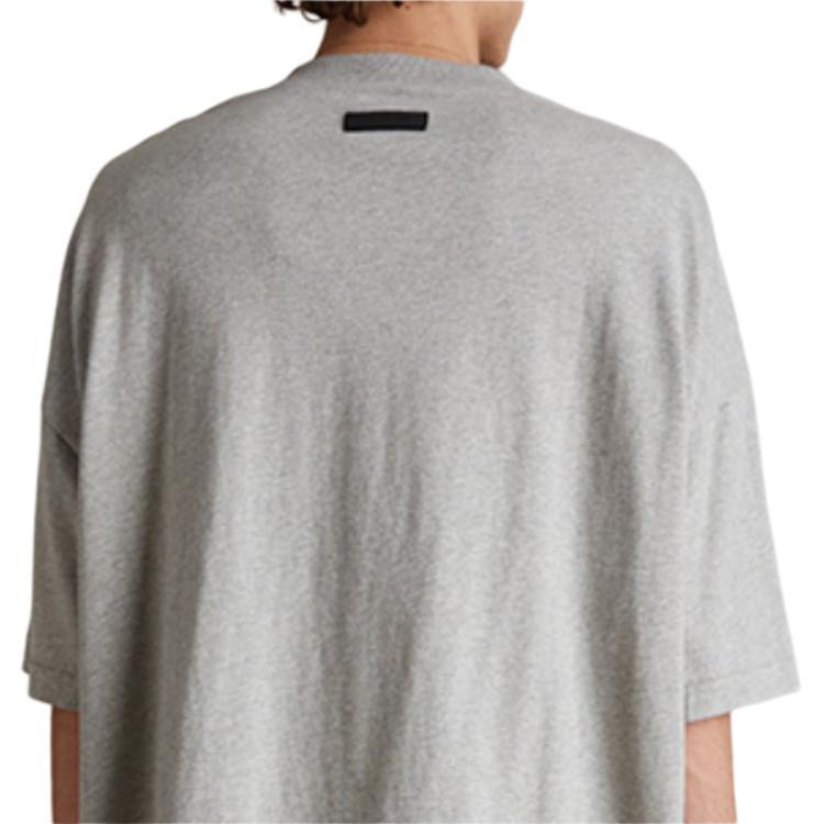 Fear of God Essentials Футболка с коротким рукавом Темно-серый Овсяный Мужские Топы Серый 125SP244193F