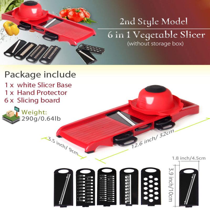 MYVIT Vegetable Cutter with Steel Blade Slicer Potato Peeler Carrot Cheese Grater Vegetable Slicer Kitchen Accessories