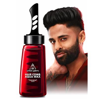 Воск для волос UrbanGabru Aqua | Воск для укладки волос для мужчин 2 в 1 | Сильная фиксация, влажный вид и блестящий финиш на весь день (Аква Воск) (260 МЛ)