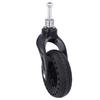 Trolley Front Wheel 6in Replacement TPE Rubber Non Slip Solid for Castor 75KG Load
