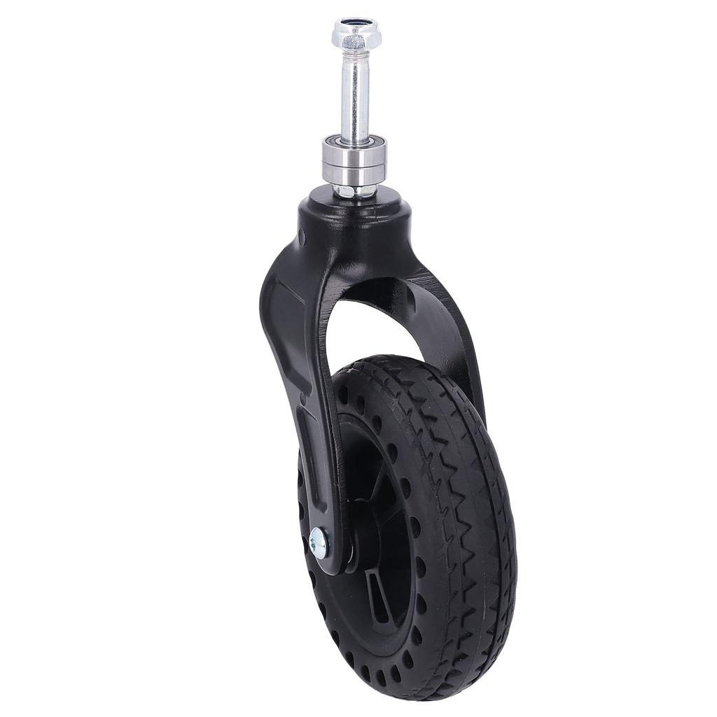 Trolley Front Wheel 6in Replacement TPE Rubber Non Slip Solid for Castor 75KG Load