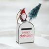 Retro Red Mailbox Hanging Ornament Iron Christmas Tree Pendant  For Xmas Tree