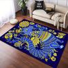 Whimsical Dragon with Floral Patterns Patterned carpet, suitable as a non slip play mat for the living room and bedroom sofa