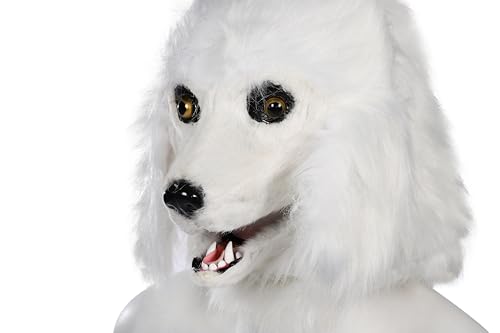 [kitamurasyokai] [Moving Mouth] Pakupaku Animal Realistic Animal Masks Featuring Dog, Poodle, Chicken, Gorilla, and Lion Faces, Costume Masks, Party S