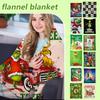 Printed Flannel Blanket Is Thick And Warm For Christmas, Suitable For The Elderly And Children To Keep Warm In Winter