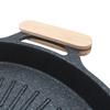 A Pair Solid Wood Flat Bottom Pot Insulation Handle Anti-Burn Portable Baking Pan Handle,Outdoor Grill Pan Handle Anti-Burn Pad