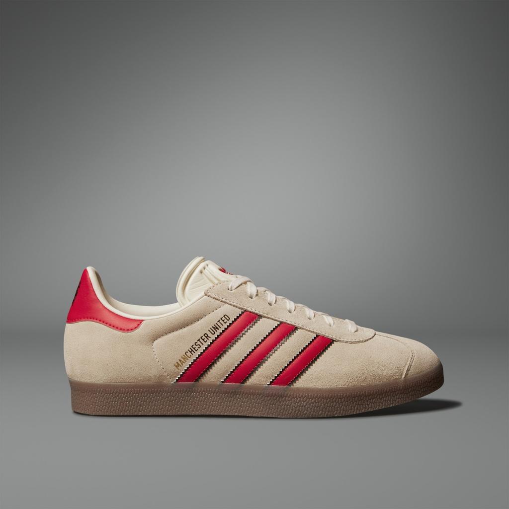 JS3040 Манчестер Юнайтед adidas Originals Gazelle Terrace Кремово-белый Красный (Мужской