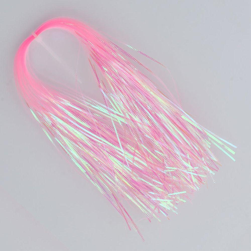 2Pcs Flies Tying Strands Gliss Simulates Fish Scale Corrugated Flash Tinsel Glow