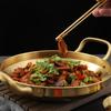 Stainless Steel Frying Pan Thickened BBQ Plate Durable Salad Bowl  Ramen