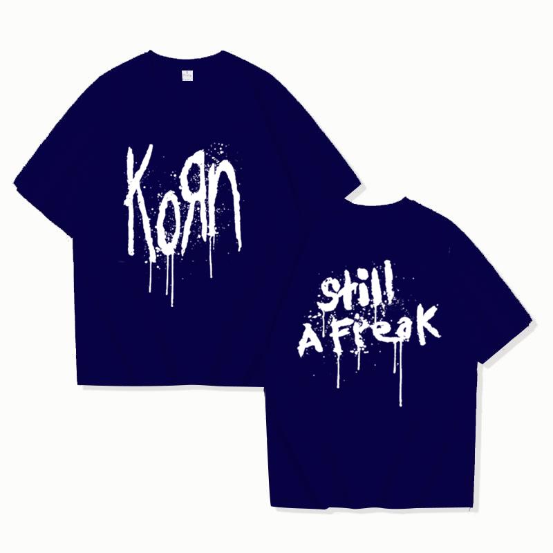 Korn Музыкальный Концерт Рок-Группа Мировой Тур Футболка из Чистого Хлопка Персонализированная Уличная Универсальная 2025 Летняя Модная Футболка