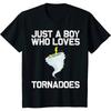 Funny Tornado Gift for Boys Kids Hurricane Weather Chaser Men T-Shirt Oversized T Shirt Casual Cotton Daily Four Seasons