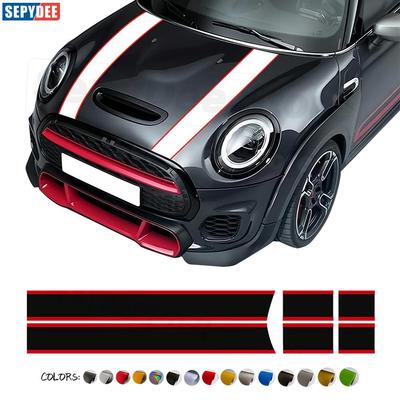 Полосы на капот автомобиля Наклейка на заднюю крышку багажника Для MINI Cooper F56 R56 F55 F57 R57 R58 JCW