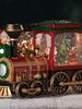 Holiday Snowfall Train Car Music Box Crystal Ball Toy for Kids & Seniors - Perfect Birthday Gift or Lamp