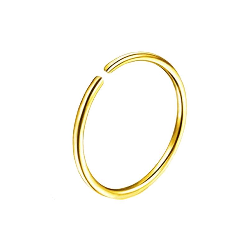 Кольца для носа и губ из нержавеющей стали и титана, бесшовные украшения для пирсинга