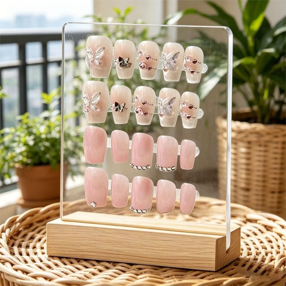 Nail Salon Showing Shelf Acrylic Nails Art Storage Show Board Nail Shop Decoration