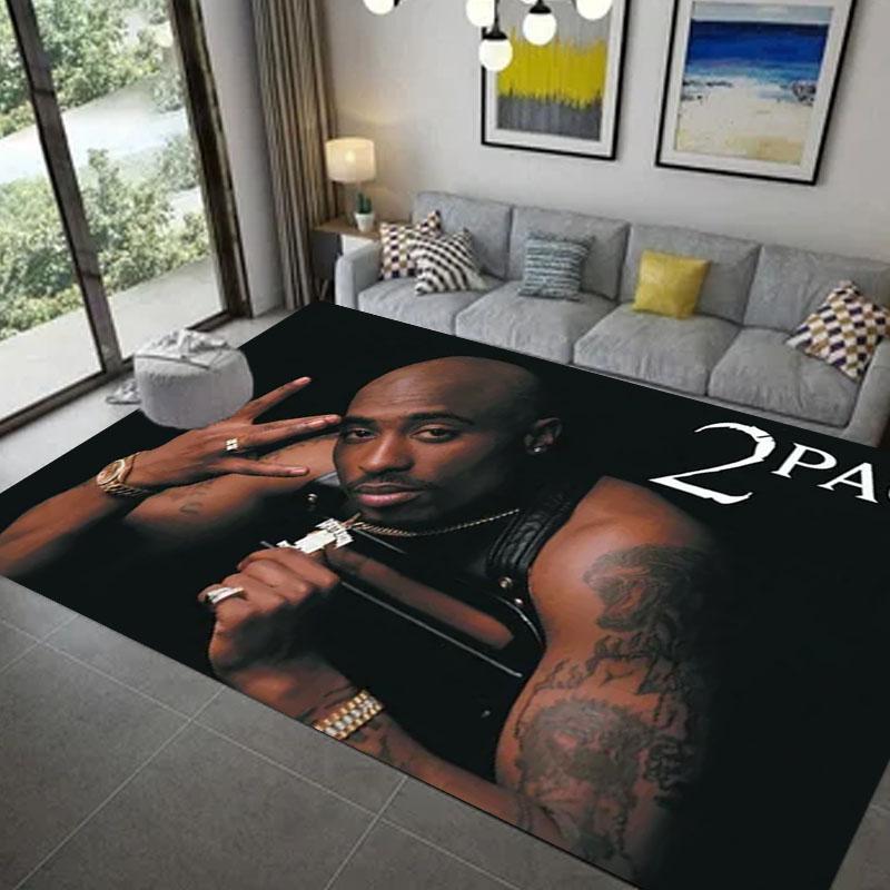 T-Tupac 2Pac Carpet Non -Slip Carpet For Living Room Kitchen Bathroom Rug ,Kids Bedroom Mats Home Decor