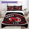 AC Milan Pattern Bedding uilt Set uilt Cover Pillowcase Home Decoration Birthday Gift (1 * duvet cover + 2 * pillowcase  without core)06