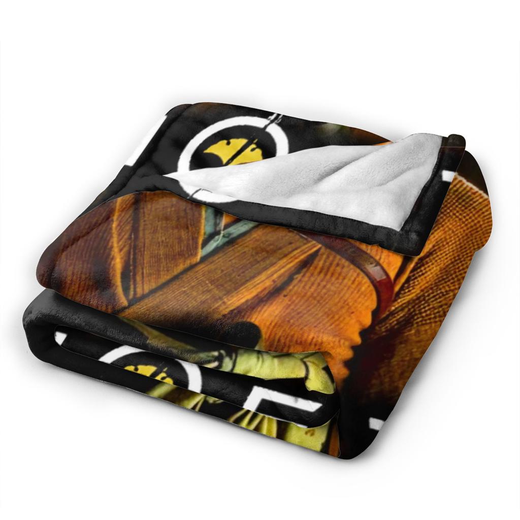 Игровой плед Ghost of Yotei 2025 Теплый Мягкий Плед из Плюша с Принтом Для Студентов Домашний Декор Фланелевое Покрывало Покрывало на Кровать