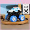 Simulation Four Inertia Wheel Drive Off Road Police Car Children Model Toy