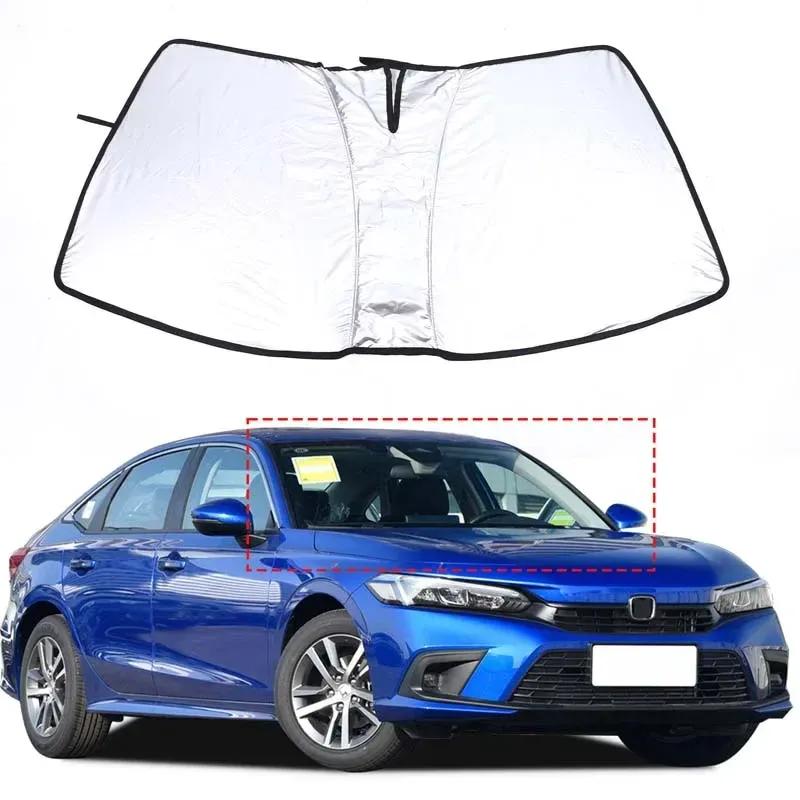Foldable Car Sun Shade Windshield Sun Shade UV Protection Cover Car Interior Accessory For Honda Civic 11th Gen FE FE -2026
