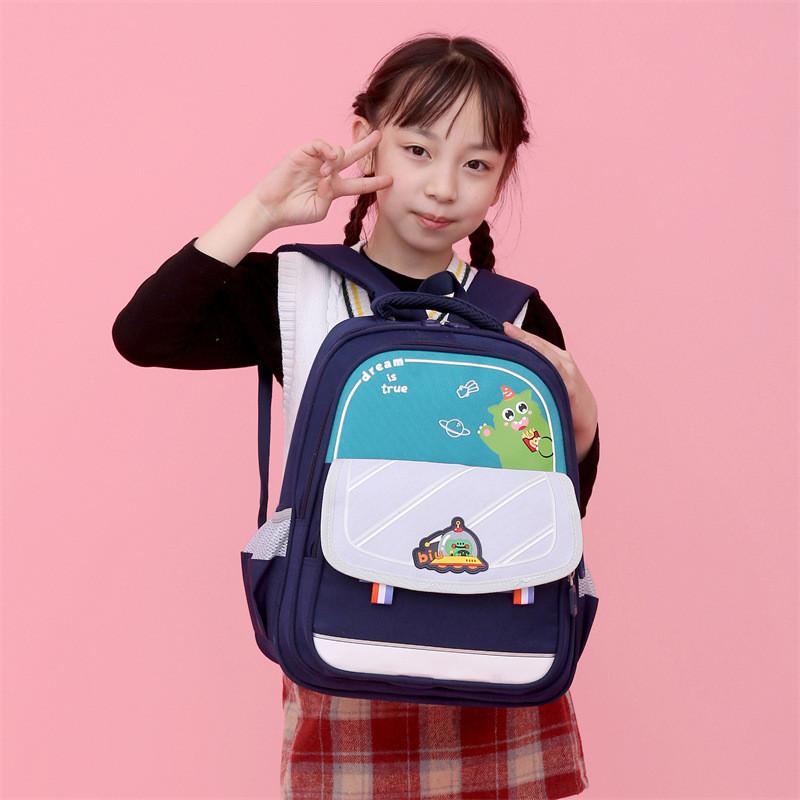 Cute Cartoon Elementary School Backpack For Kids Oxford Fabric Lightweight Design