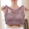 Seamless Push-Up Sports Bra: Plus Size Shockproof, No Steel Ring, Wide Side Support for Women