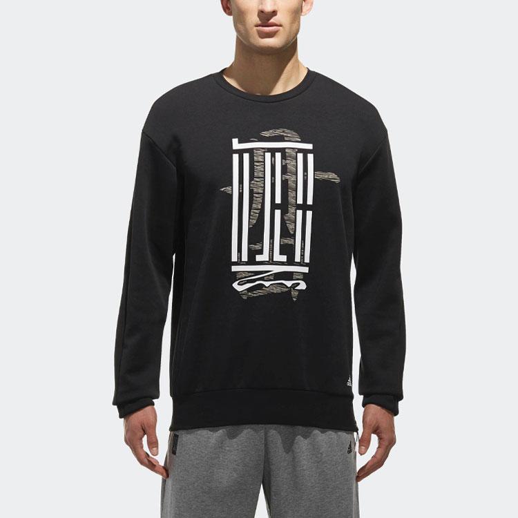 adidas Толстовка с круглым вырезом Essential Comfort, мужские топы, черный CV6227