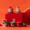 Haofeng 2025 Year of the Snake Lucky Bag Piggy Bank & Tea Set Gift Box