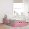 Maison Exclusive - Cadre de lit ottoman avec matelas rose 80x200 cm velours
