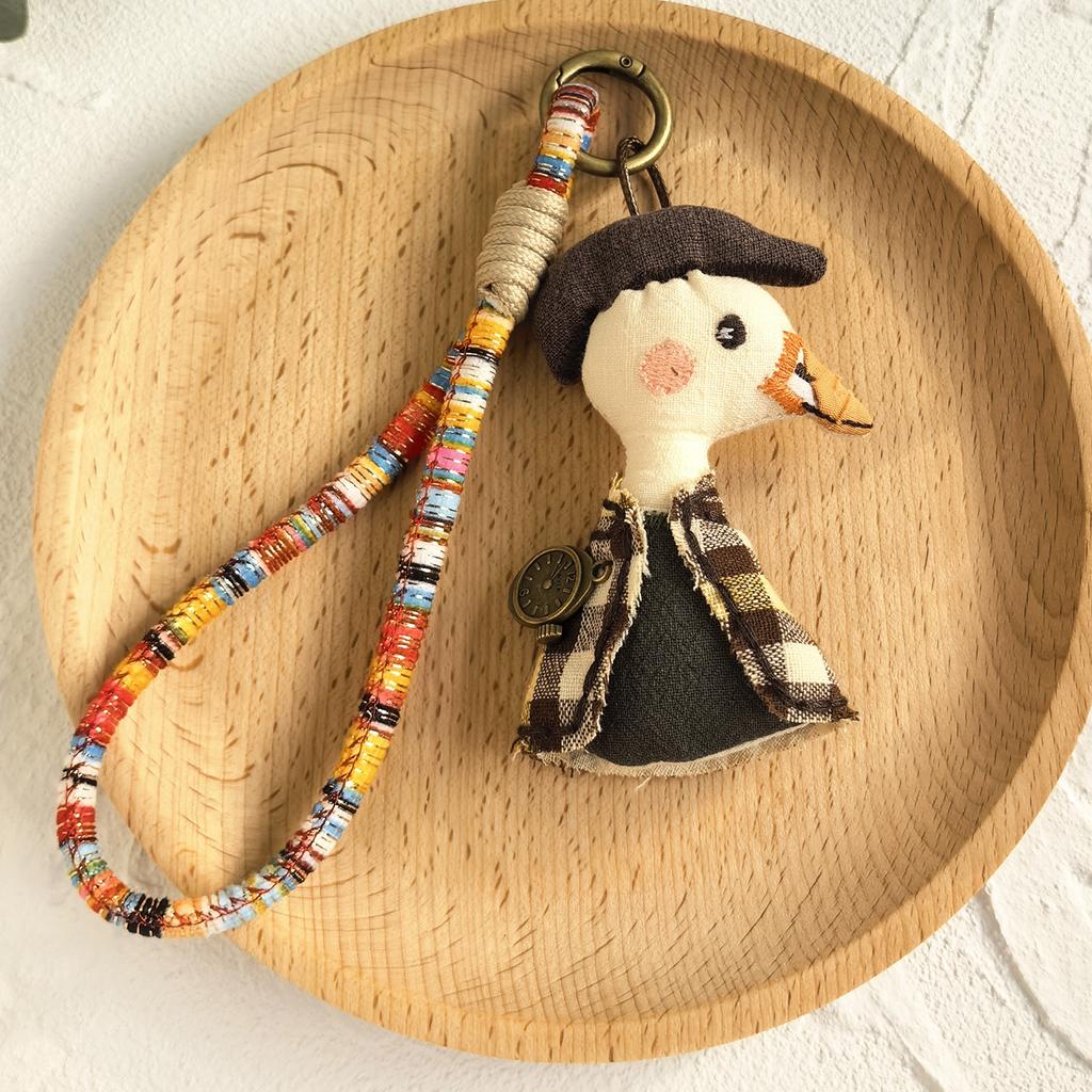 Ручная работа Тканевый Мультяшный Кулон Кукла Брелок Аксессуары для Сумки Милая Коллекция Ювелирных Изделий с Животными