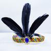 Feather Hair Band Headband Bohemian Indian Gypsy Dance Show Headpiece Headdress