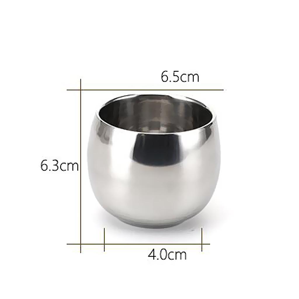 Пивная чашка из нержавеющей стали с двойными стенками, кружка для молока, кофе, чая, прямая, 120 мл