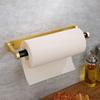 Держатель для туалетной бумаги на клейкой основе для кухни, ванной, алюминиевый, матовый, золотой, черный, серебристый, подставка для туалетной бумаги, вешалка для полотенец, полка для рулонов салфеток