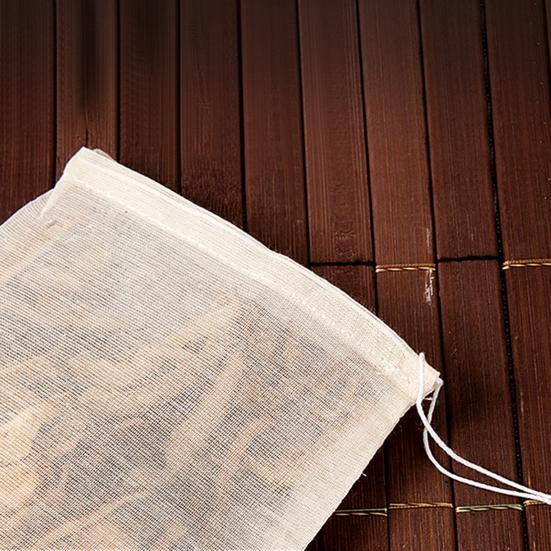 50 шт. пакетиков для специй для приготовления супа, многоразовый мешок со шнурком, чайные пакетики, неотбеленный марлевый мешок для процеживания, заваривания чая