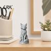 Современное Арт Украшение Геометрическая Граненная Фигурка Лисы, 3D Печатная Сидящая Статуэтка, Современная Скульптура Скульптура, Коллекционный Настольный Орнамент