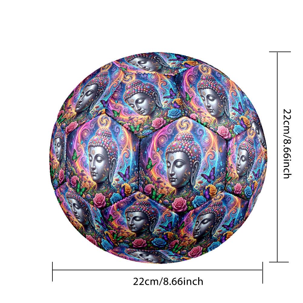 1pc Buddha Dreamscape Durable Size 5 Soccer Ball Professional Match Training Football Indoor &Outdoor Sports Ball p60167
