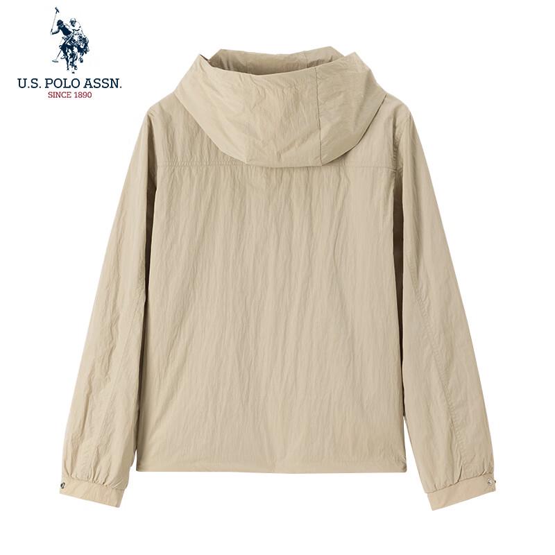 НАС. АССН ПОЛО. Мужская повседневная куртка с капюшоном, ветрозащитная и водонепроницаемая