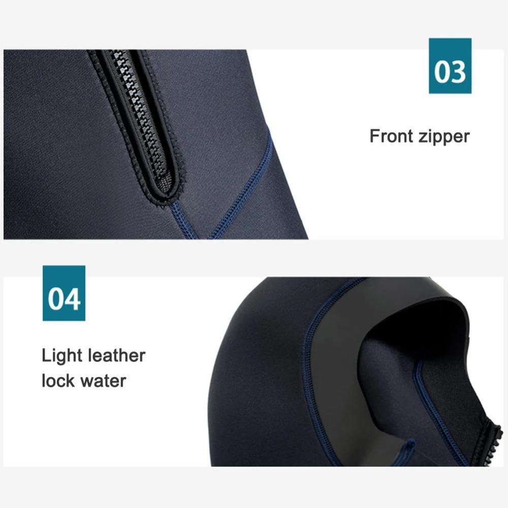 Неопреновый костюм для дайвинга и серфинга, защита от холода, унисекс, одежда для защиты при дайвинге с молнией, эластичный, защита от царапин, оборудование для водных видов спорта